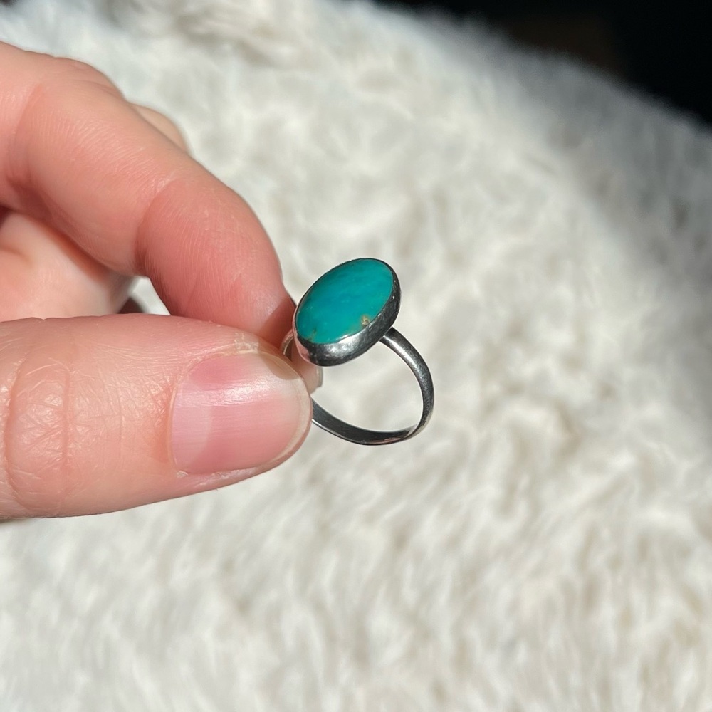Silver & Turquoise Ring - Picture 4 of 9